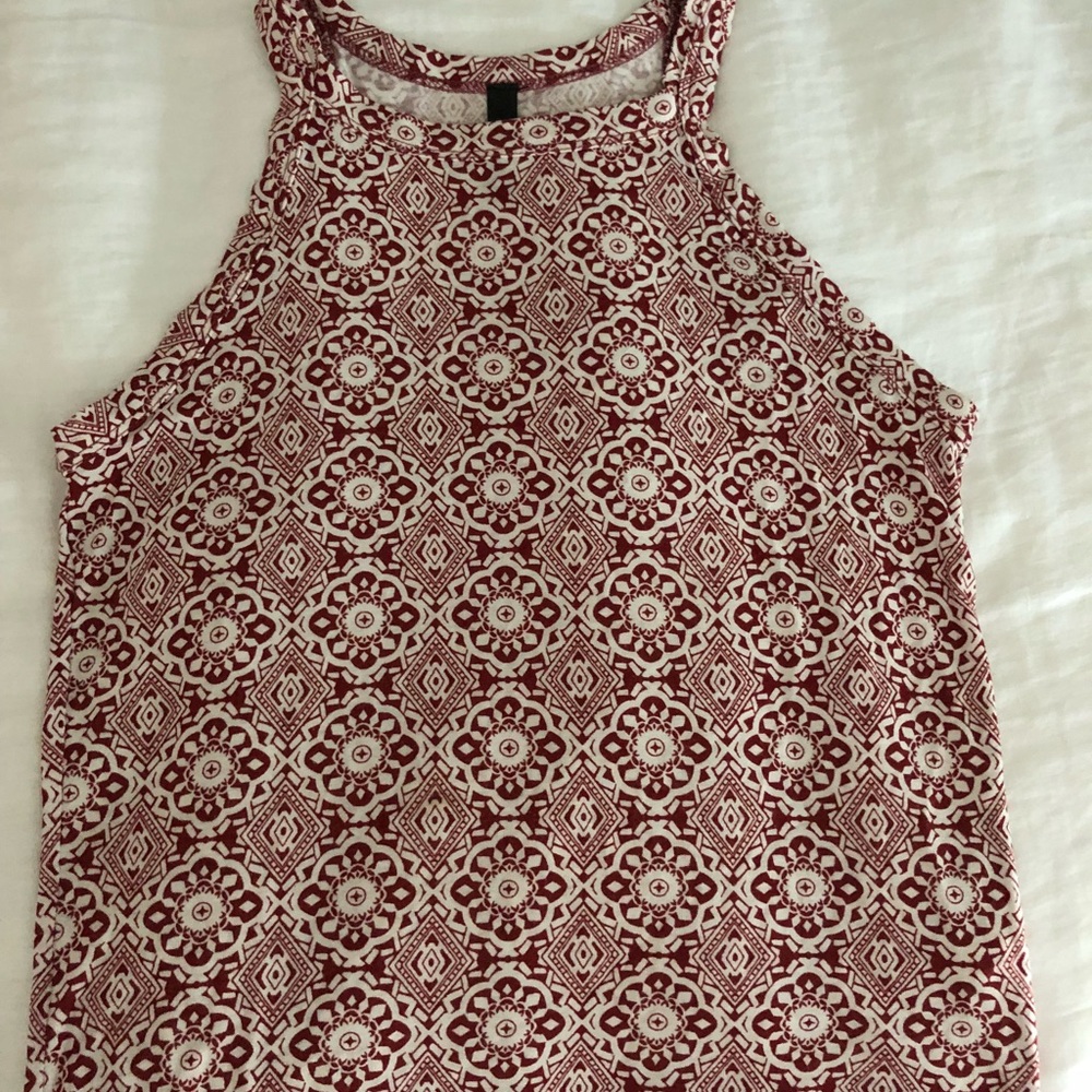 Burgundy tank top